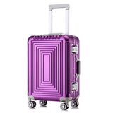 Letrend 100% Aluminum-Magnesium Alloy Rolling Luggage Spinner Suitcases Wheel 20 Inch Men