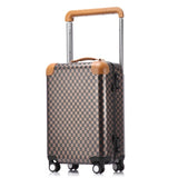 Travel Tale Fashion Grid 20/22 Inch Size Abs+Pc Rolling Luggage Spinner Brand Travel Suitcase