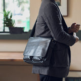 Lanspace Men'S Leather Messenger Bag Cross Body Bag New Design Shoulder Bags Leather Bag Leisure