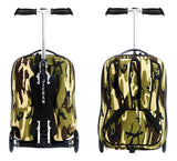 Backpack With Skateboard,Suitcase With Wheels,Rolling Travel Luggage ,Scooter With Bag,Portable