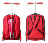 Backpack With Skateboard,Suitcase With Wheels,Rolling Travel Luggage ,Scooter With Bag,Portable