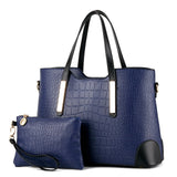 Yingpei Women Bag Vintage Messenger Bags Shoulder Handbag Women Top-Handle Crocodile Pattern