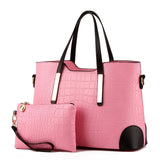 Yingpei Women Bag Vintage Messenger Bags Shoulder Handbag Women Top-Handle Crocodile Pattern