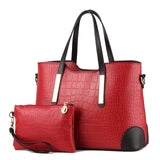 Yingpei Women Bag Vintage Messenger Bags Shoulder Handbag Women Top-Handle Crocodile Pattern