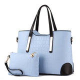 Yingpei Women Bag Vintage Messenger Bags Shoulder Handbag Women Top-Handle Crocodile Pattern