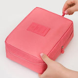 Mihawk Beautician Vanity Necessaire Trip Women Travel Toiletry Wash Bra Underwear Makeup Case