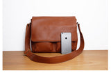Lanspace Men'S Leather Messenger Bag Cross Body Bag New Design Shoulder Bags Leather Bag Leisure