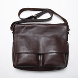 Lanspace Men'S Leather Messenger Bag Cross Body Bag New Design Shoulder Bags Leather Bag Leisure