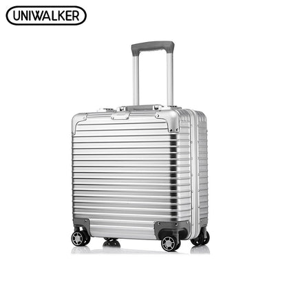 Uniwalker 18' Inchs Unisex Abs+Pc Rolling Luggage Scratch Resistant Travel Trolley Hardside Luggage
