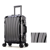Aluminum Frame Luggage Bag Set,New Travel Suitcase With Spinner Rolling,Trolley Case Carry-On