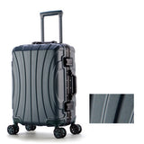 Aluminum Frame Luggage Bag Set,New Travel Suitcase With Spinner Rolling,Trolley Case Carry-On