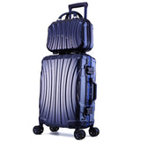 Aluminum Frame Luggage Bag Set,New Travel Suitcase With Spinner Rolling,Trolley Case Carry-On