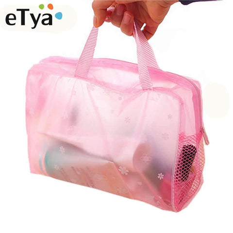 Etya 5 Colors Make Up Organizer Bag Toiletry Bathing Storage Bag Women Waterproof Transparent