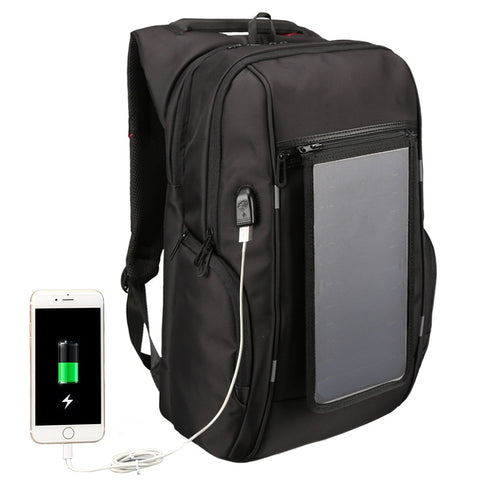 Multifunction Teenager Solar Charging Schoolbag Travel Anti-Theft Laptop Bag High Capacity Business