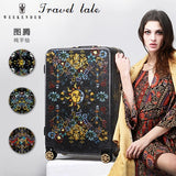 Travel Tale Hand Painted Retro Print 20/24/26Inch Size Abs+Pc Rolling Luggage Spinner Brand