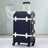 Uniwalker High Quality 20''22''24''26'' Unisex Retro Rolling Luggage Trolley Bags For Traveling