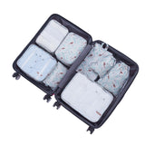 8 Pcs/Set Travel Storage Bags Waterproof Packing Cube Portable Clothing Sorting Organizer