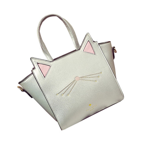 Large Capacity Handbag Lovely Women'S Cat Ear Shoulder Bag Messenger Bag