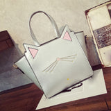 Large Capacity Handbag Lovely Women'S Cat Ear Shoulder Bag Messenger Bag