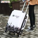 Travel Suitcase Bag,Rolling Carry On Luggage,Men Nniversal Wheel Trolley Case, Women Spinner Wheels