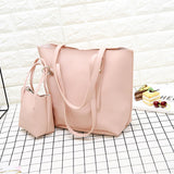 4Pcs Women Pattern Leather Shoulder Bag+Crossbody Bag+Handbag+Wallet