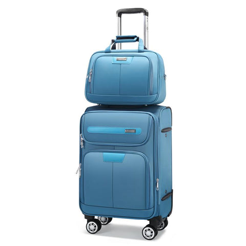 Unisex Waterproof Nylon Spinner Luggage And Travel Tote Bag 2Pcs Set High Quality Luggage Sets