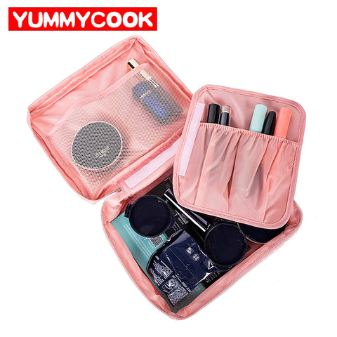 Women'S Travel Organization Beauty Cosmetic Make Up Storage Cute Lady Wash Bags Handbag Pouch