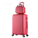 Hot Fashion Sales Diamond Lines Trolley Suitcase Set/Travel Case Luggage/Pull Rod Trunk Rolling