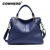 Newest Candy Colors Handbags For Women First Layer Genuine Cow Leather Fashion All-Match Lady
