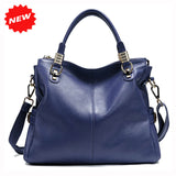 Newest Candy Colors Handbags For Women First Layer Genuine Cow Leather Fashion All-Match Lady