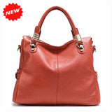 Newest Candy Colors Handbags For Women First Layer Genuine Cow Leather Fashion All-Match Lady
