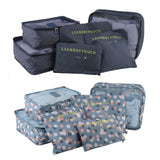 6Pcs Set Travel Bag Household Home Luggage Shoes Clothing Underwear Cosmetic Makeup Packing