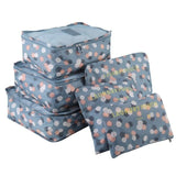 6Pcs Set Travel Bag Household Home Luggage Shoes Clothing Underwear Cosmetic Makeup Packing