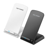 2-Coil Wireless Charger Stand Qi-Enabled Devices 10W Non-Slip Fast Charging Dock Intelligent