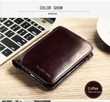 Manbang Classic Style Wallet Genuine Leather Men Wallets Short Male Purse Card Holder Wallet Men