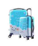 Cartoon Travel Rolling Luggage Spinner Wheels Kids Suitcase Carry On 20" 24" Inch Business Airplane
