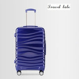 Travel Tale Personality Water Ripple 20"/24"/28" Pc Suitcase Carry On Spinner Wheel Travel Luggage