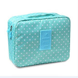 Mihawk Beautician Vanity Necessaire Trip Women Travel Toiletry Wash Bra Underwear Makeup Case