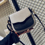 Free Shipping, 2018 New Trend Women Handbags, Retro Simple Flap, Fashion Shoulder Bag, Tassel