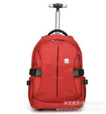 Men Oxford Travel Trolley Luggage Bags Travel Trolley Rolling Bags Women  Wheeled Backpacks