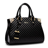 Women Genuine Patent Leather Handbags Luxury Shoulder Crossbody Bag Handbag Designer Purse