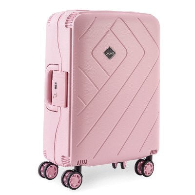 Wheel Travel Suitcase,Rolling Luggage Bag, Strong Aluminum Rods Trolley Case,Pp Material