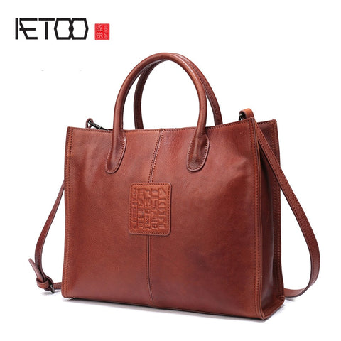 Aetoo Female Bag Europe And The United States Fashion Handbag New Ladies Shoulder Bag