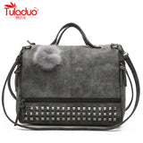 Rivet Tote Women Bags Designer Handbags Ladies High Quality Leather Bag For Women Crossbodybags