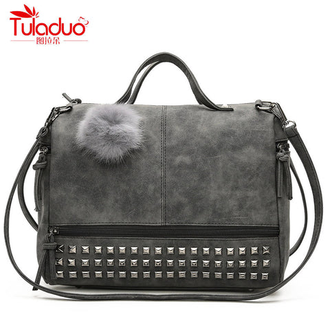 Rivet Tote Women Bags Designer Handbags Ladies High Quality Leather Bag For Women Crossbodybags