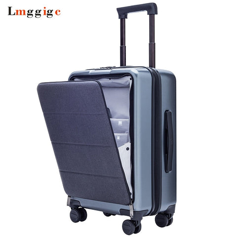 Cabin Rolling Luggage With Laptop Bag,Pc Travel Suitcase With Wheel ,Women Upscale Trolley Case,
