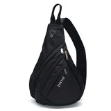 Tinyat Men Bag Men Shoulder Sling Bag Pack Usb Waterproof Messenger Crossbody Bag Black Travel