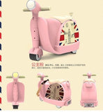 Cartoon, Children Can Ride Suitcase18Inch Size Pc Rolling Luggage Spinner Brand Travel Suitcase