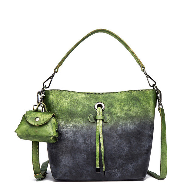 2018 Esufeir Cow Leather Women Handbag Vintage Design Brand Bag Women Shoulder Bag Leather High
