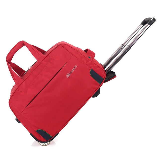 Trolley Travel Bag Hand Luggage Rolling Duffle Bags Waterproof Oxford Suitcase Wheels Carry On